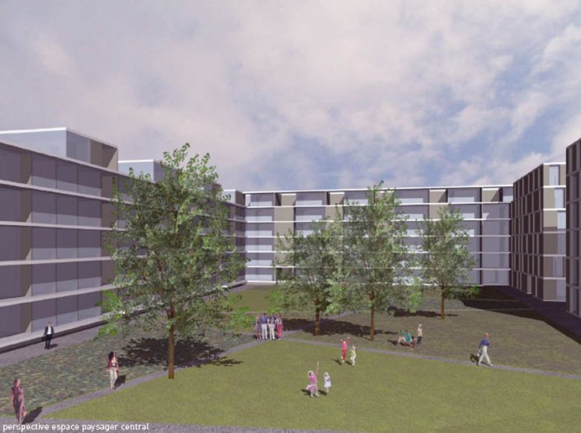 Duca  Perspective Espace Paysager Central  I